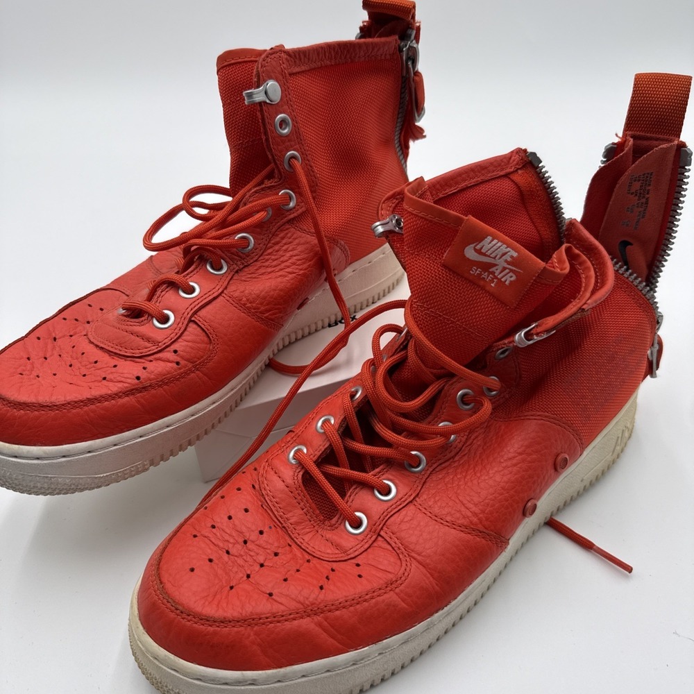 Nike SF Air Force 1 Mid Team Orange Mens Size 10 Special Field Shoes 917753-800